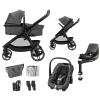 Trio Zelia S Dark Frey com a base Familyfix 360º da Maxi Cosi